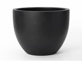 Huevo Fiberstone Planter Black 40L