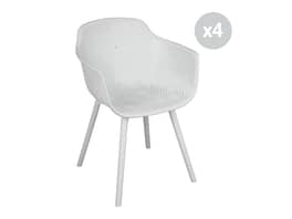 Solstol Outdoor Dining Chair White - 4 Pack