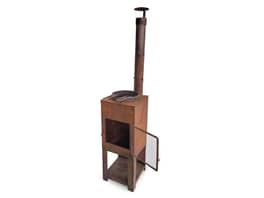 Oxido Corten Steel Outdoor Fireplace Stove