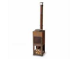 Oxido Corten Steel Outdoor Fireplace Stove