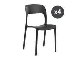 Forma Outdoor Dining Chair Black - 4 Pack
