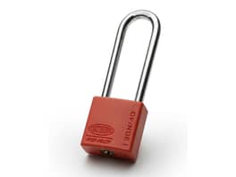 Lockwood 120N Padlock 40/80mm with Silicon Jacket Red