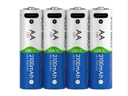 Voniko AA Li-Ion USB-C Rechargeable Batteries