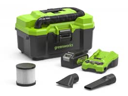Greenworks 24V Wet & Dry Vac 450W 11L Brushless 4.0Ah Kit