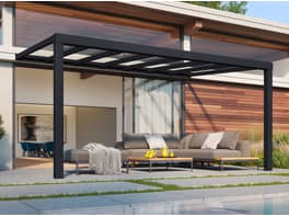 Palram Wall Mounted Patio Cover Stockholm 3.4m x 5.2m