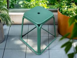 Outdoor Stool Green - 3 Pack