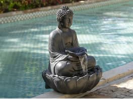 Buddha Water Feature with Pump & Light