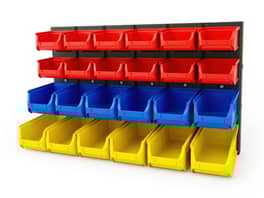 Parts Organiser Wall Rack 24 Bin