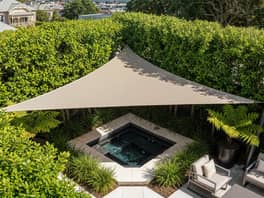 Shade Sail Right Angle Permeable 280gsm 3.6m x 5m Natural