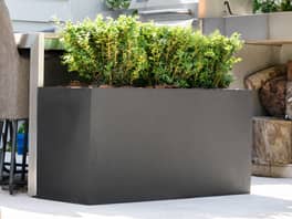 Delgada Fiberstone Planter Black 200L