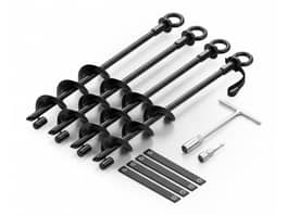 Multipurpose Ground Anchor Kit with Straps Heavy Duty
