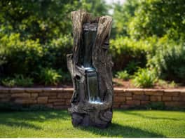 Hollow Trunk Water Feature with Pump & Light