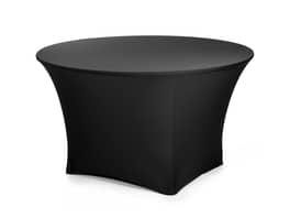 Stretch Fit Table Cover Round 1.8m Black
