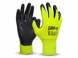 Esko Grip-It Hi-Vis Nitrile Glove 12 Pack