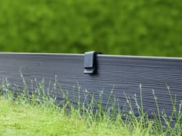 Garden Edging Recycled 100mm x 10m Black
