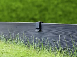Garden Edging Recycled 150mm x 10m Black