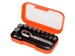 Bahco 13 Piece 1/4" Drive Socket Set Metric