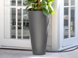 Cono Fiberstone Planter Grey 64L