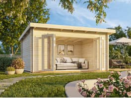 Log Cabin Garden House Lea 4.5m x 3.3m