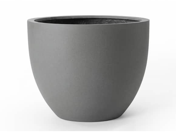 Huevo Fiberstone Planter Grey 40L