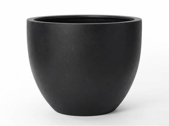 Huevo Fiberstone Planter Black 60L
