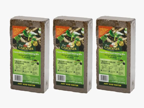 The Gardener Coco Fibre Seed Raising Mix 3 Pack
