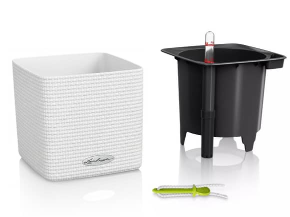 Lechuza Cube Planter 16cm - White