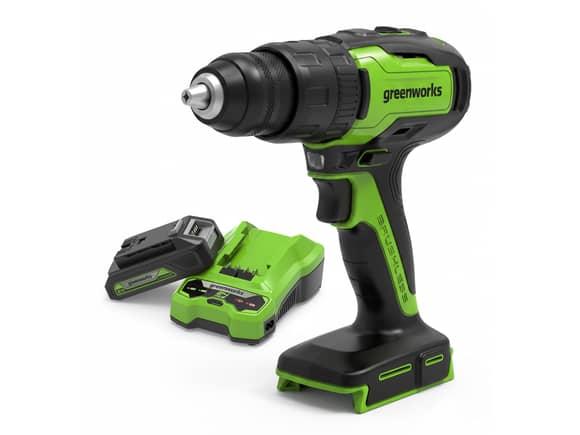 Greenworks 24V Brushless Hammer Drill 2.0Ah Kit 