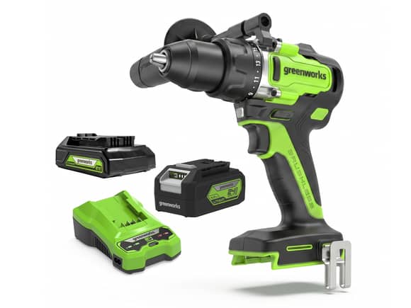 Greenworks 24V Heavy Duty Drill Driver 2.0/4.0Ah Kit