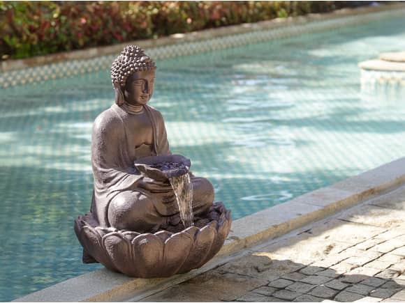 Buddha Water Feature with Pump & Light 