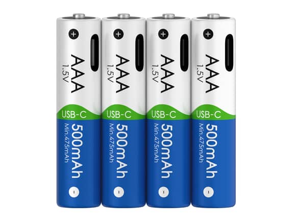 Voniko AAA Li-Ion USB-C Rechargeable Batteries