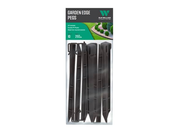 Garden Edging Pegs 260mm Black