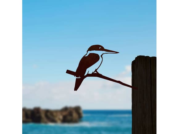 Kotare Metal Bird Ornament - Corten Steel