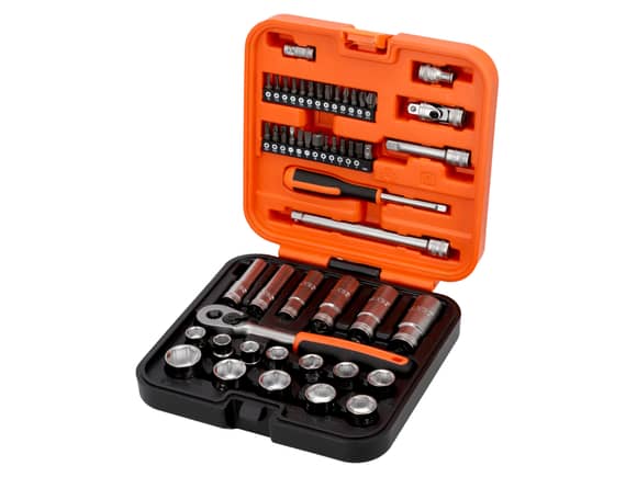 Bahco 51 Piece 3/8" Drive Standard and Deep Socket Set