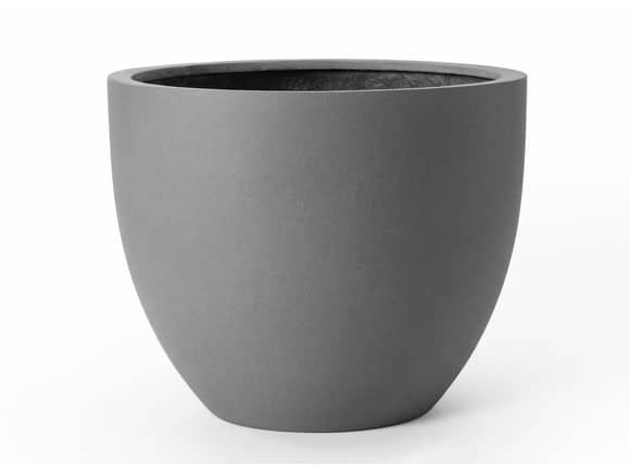 Huevo Fiberstone Planter Grey 140L