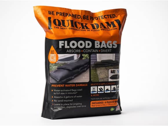 Quick Dam Sandless Flood Barriers 600mm - 6 Pack