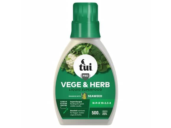 Tui Vege and Herb Liquid Superfood Fertiliser 1L