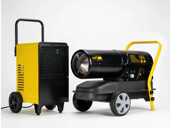 Workshop Combo Diesel Heater 30kW & Dehumidifier 50L