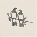 Kereru Pair Metal Bird Ornament - Corten Steel 4