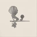 Piwakawaka & Baby Metal Bird Ornament - Corten Steel 5
