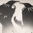 Tui Twosome Metal Bird Ornament - Corten Steel 3