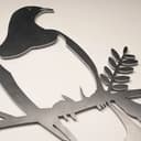 Kereru Metal Bird Ornament - Corten Steel 3