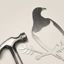Kereru Metal Bird Ornament - Corten Steel 2