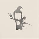Kereru Metal Bird Ornament - Corten Steel 4