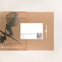 Piwakawaka Metal Bird Ornament - Corten Steel 7