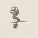 Piwakawaka Metal Bird Ornament - Corten Steel 4