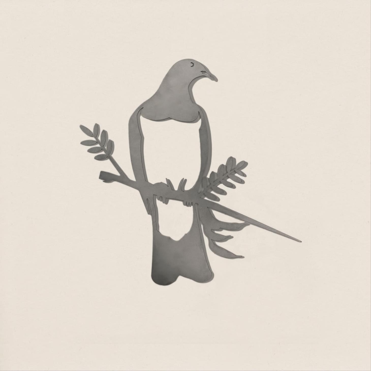 Kereru Metal Bird Ornament - Corten Steel