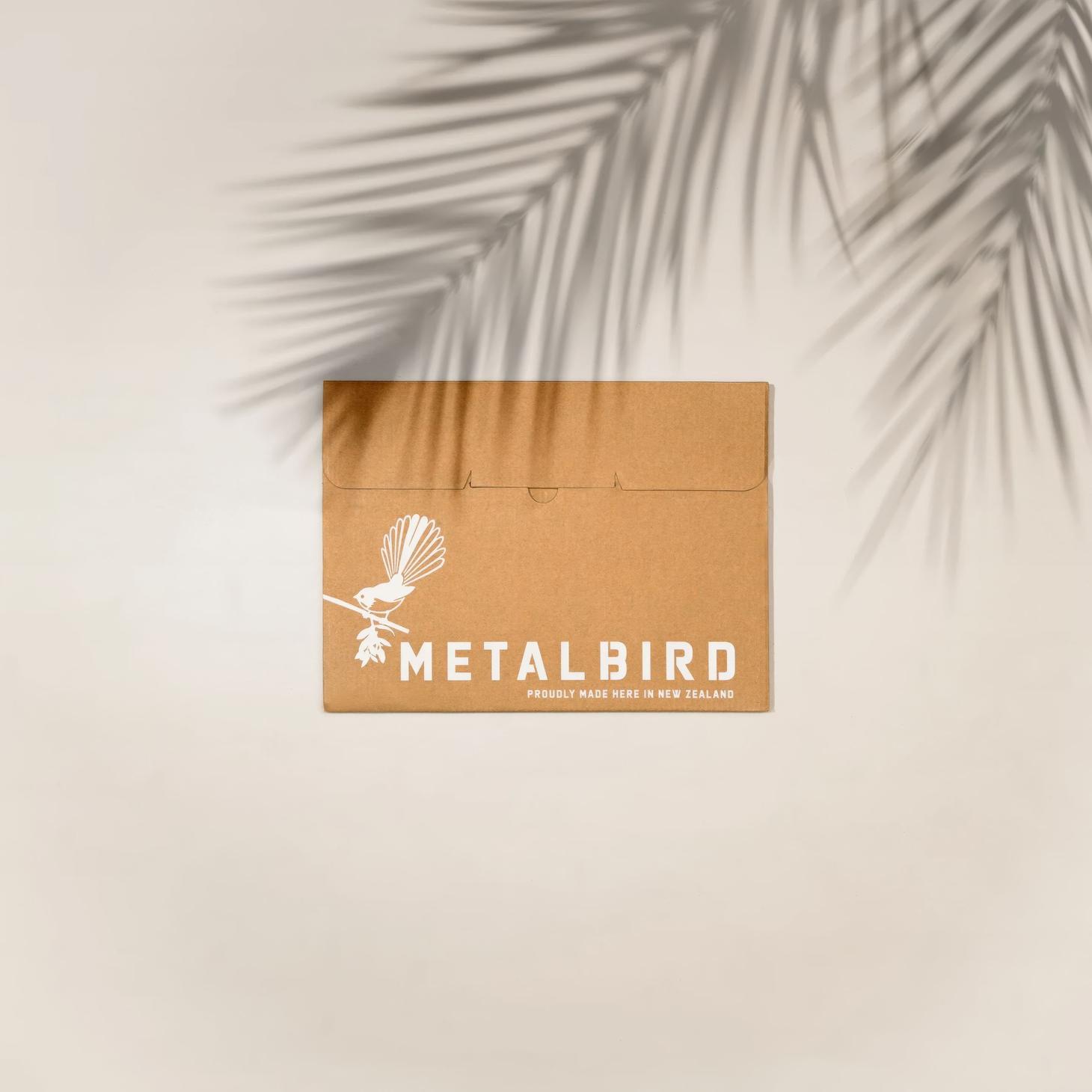 Kotare Metal Bird Ornament - Corten Steel