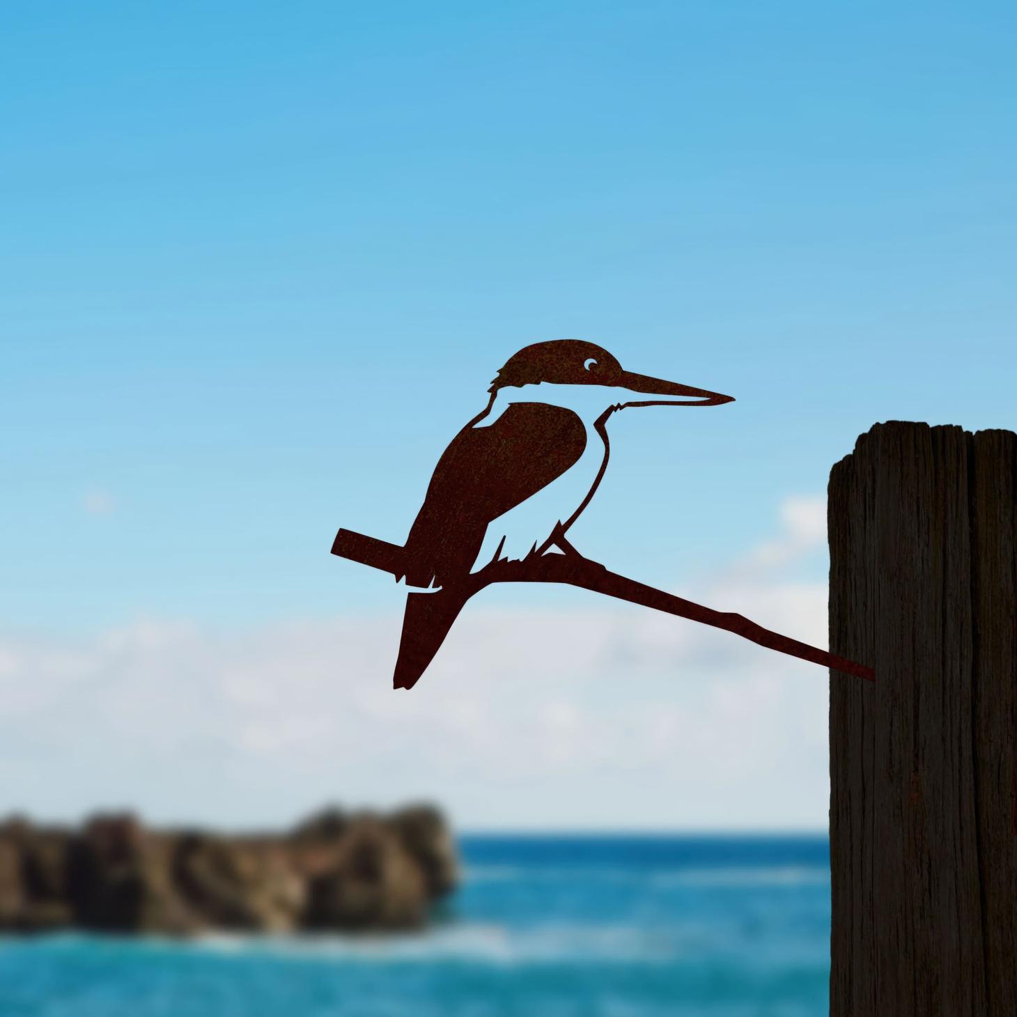 Kotare Metal Bird Ornament - Corten Steel