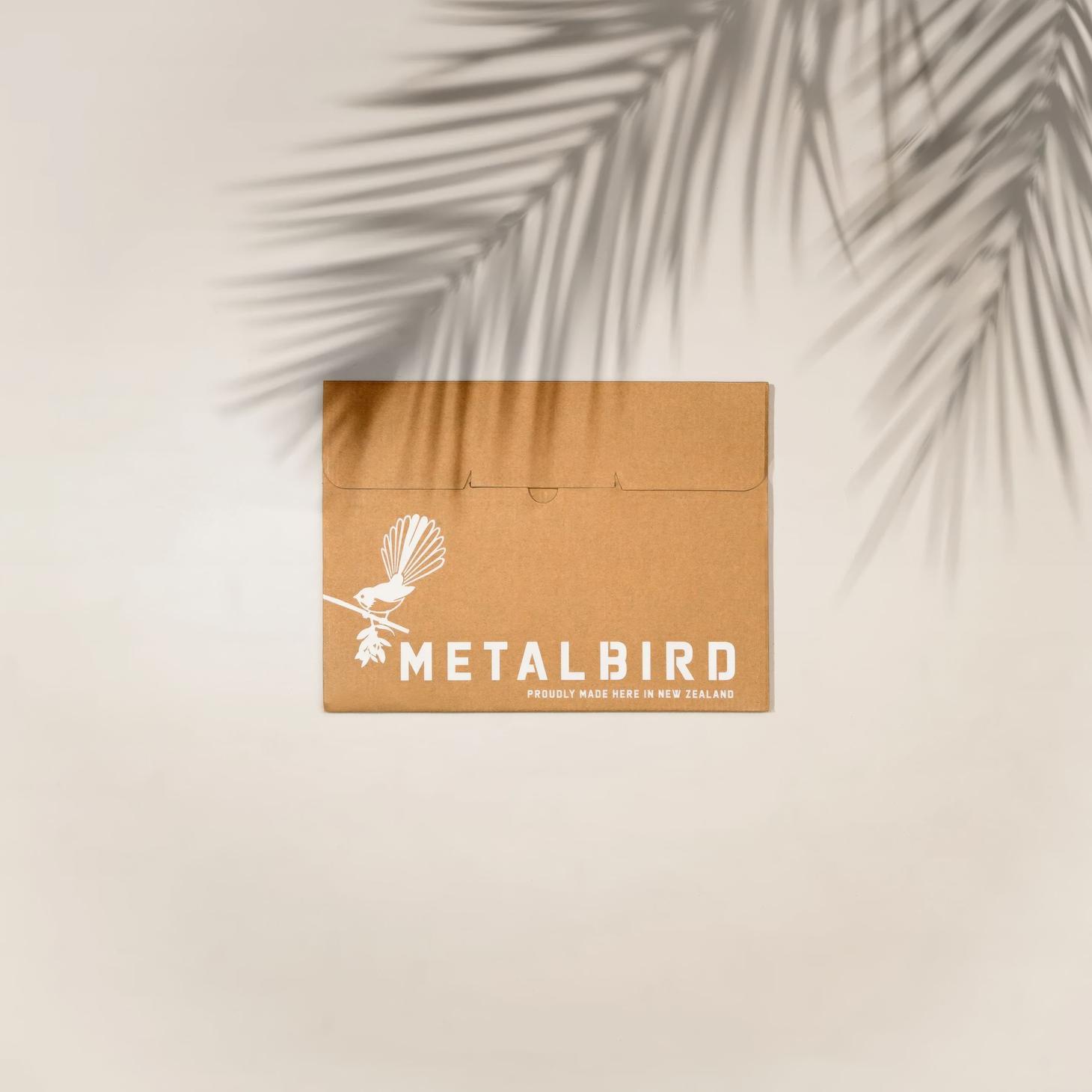 Piwakawaka Metal Bird Ornament - Corten Steel